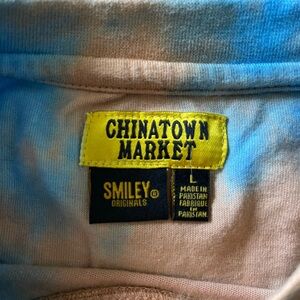 Chinatown Market Smiley Logo Tie-Dye Tee